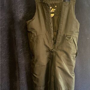 Athletech Kids Snow-Suit Overalls Size S/C 6/7 Black Ski Bib